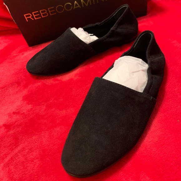 Rebecca Minkoff Romy Slip-On Flat Black Suede - Picture 4 of 12